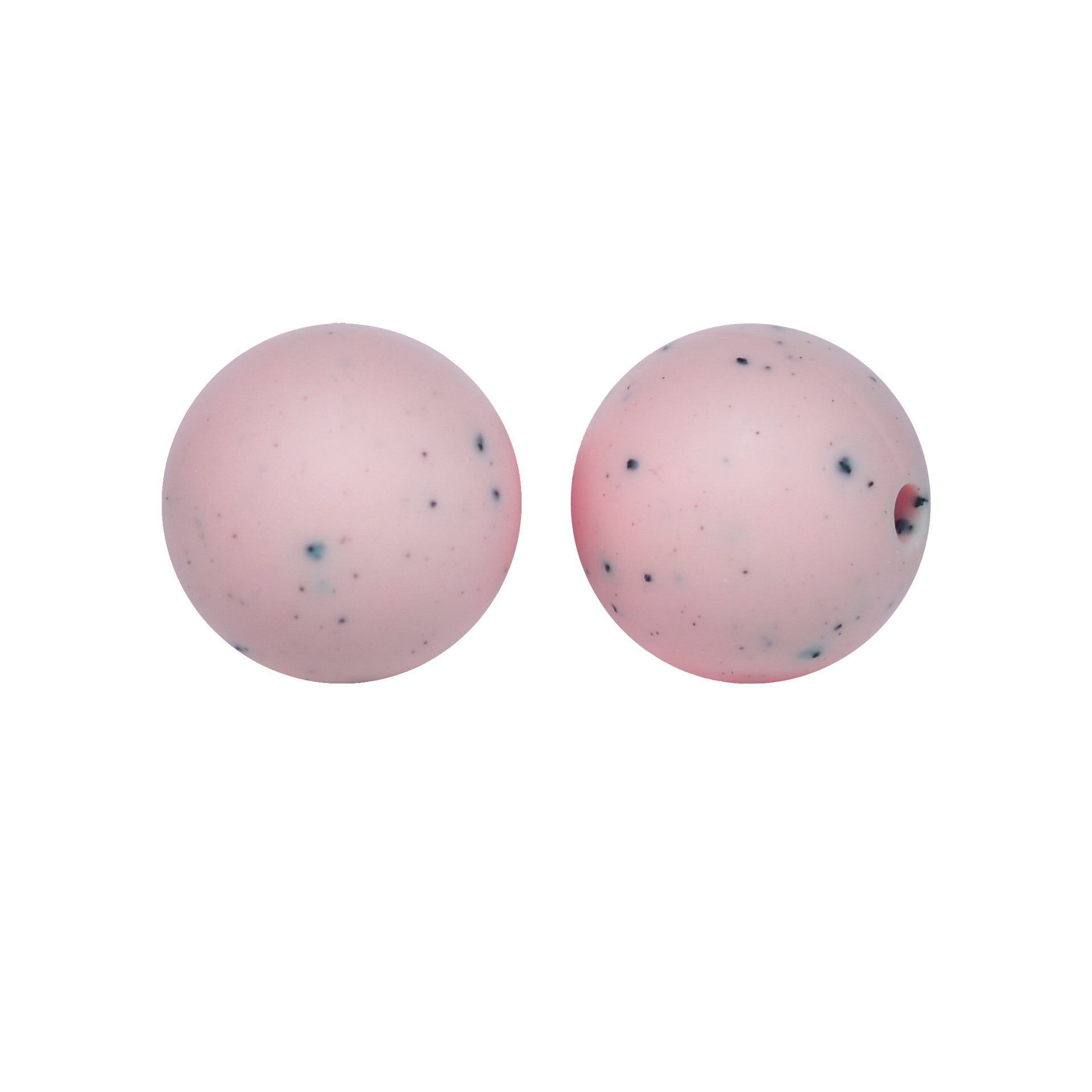 Wholesale 50pcs/pack Imitation Metal Style Speckle Silicone Beads